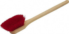 O-Cedar - 2" Bristle Length, Polypropylene Utility Scrub Brush - 20" Long x 3" Wide Head, 20" OAL, Red, Plastic Block - Americas Industrial Supply