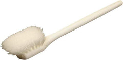 O-Cedar - 2" Bristle Length, Nylon Utility Scrub Brush - 20" Long x 3" Wide Head, 20" OAL, White, Foam Block - Americas Industrial Supply