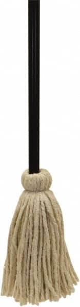 O-Cedar - White Deck Mop - 12" Long x 3-1/2" Wide Head, 48" Long Handle, Cotton Head - Americas Industrial Supply