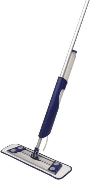 O-Cedar - White & Blue Microfiber Pad Kit - 16" Long x 5" Wide Head, Microfiber Head - Americas Industrial Supply