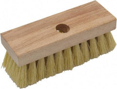 O-Cedar - Tampico Surface Preparation Roof Brush - 2" Bristle Length, 7" Wide, Wood Handle - Americas Industrial Supply