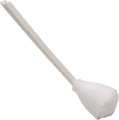 O-Cedar - 13" OAL Toilet Bowl Swab - Acrylon Bristles, Plastic Handle, White - Americas Industrial Supply