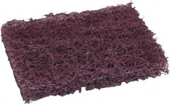 O-Cedar - 6" Long x 3-1/2" Wide x 7/8" Thick Scouring Pad - Heavy-Duty, Purple - Americas Industrial Supply
