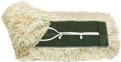 O-Cedar - 18" Long x 5" Wide Cotton Dust Mop Head - Key-Slot Snaps, Launderable - Americas Industrial Supply