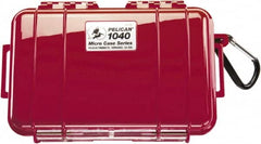 Pelican Products, Inc. - 5-1/16" Wide x 2-1/8" High, Clamshell Hard Case - Red, Polycarbonate - Americas Industrial Supply
