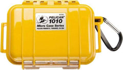 Pelican Products, Inc. - 4-1/16" Wide x 2-1/8" High, Clamshell Hard Case - Yellow, Polycarbonate - Americas Industrial Supply