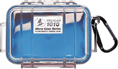 Pelican Products, Inc. - 4-1/16" Wide x 2-1/8" High, Clamshell Hard Case - Clear/Blue, Polycarbonate - Americas Industrial Supply