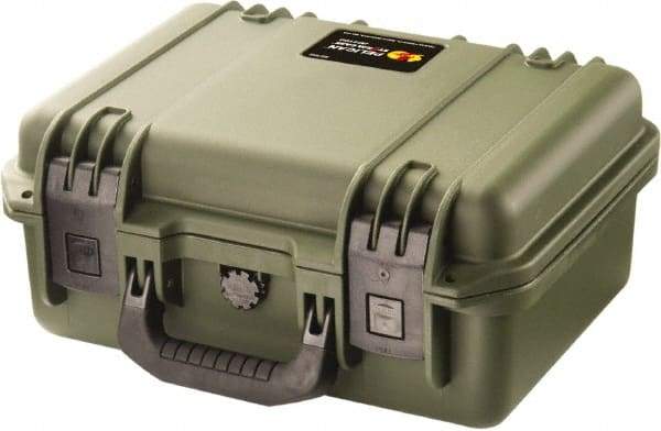 Pelican Products, Inc. - 11-13/32" Wide x 6-1/2" High, Clamshell Hard Case - Olive, HPX High Performance Resin - Americas Industrial Supply