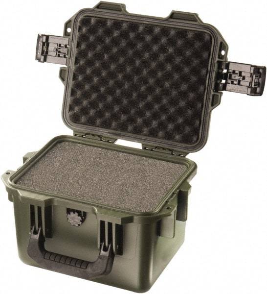 Pelican Products, Inc. - 9-51/64" Wide x 7-45/64" High, Clamshell Hard Case - Olive, HPX High Performance Resin - Americas Industrial Supply