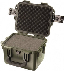 Pelican Products, Inc. - 9-51/64" Wide x 7-45/64" High, Clamshell Hard Case - Olive, HPX High Performance Resin - Americas Industrial Supply