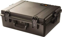 Pelican Products, Inc. - 19-45/64" Wide x 8-39/64" High, Clamshell Hard Case - Black, HPX High Performance Resin - Americas Industrial Supply