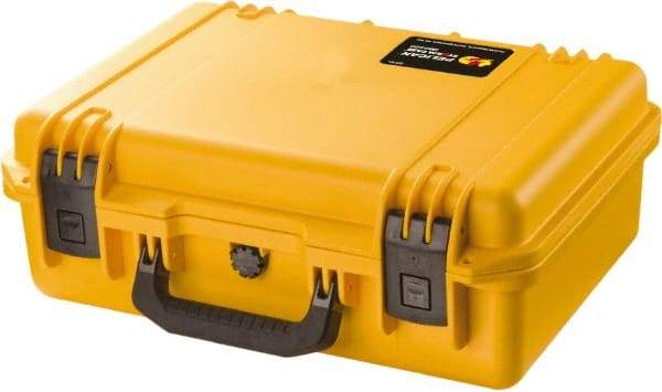 Pelican Products, Inc. - 13-13/32" Wide x 6-45/64" High, Clamshell Hard Case - Yellow, HPX High Performance Resin - Americas Industrial Supply