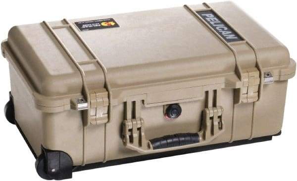 Pelican Products, Inc. - 13-13/16" Wide x 9" High, Clamshell Hard Case - Tan, Plastic - Americas Industrial Supply