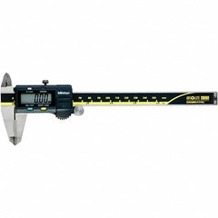 Mitutoyo - 0 to 6" Range 0.01mm Resolution, Electronic Caliper - Steel with 40mm Carbide-Tipped Jaws, 0.001" Accuracy - Americas Industrial Supply
