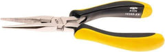 Aven - 6-1/2" OAL, 25/32" Jaw Length x 1-1/2" Jaw Width, Long Nose Side Cutting Multipurpose Pliers - Serrated Jaw, Pliers Head, Ergonomic Comfort Handles - Americas Industrial Supply