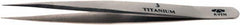 Aven - 4-7/8" OAL 3 Precision Tweezers - Fine Straight Point - Americas Industrial Supply