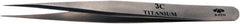 Aven - 4-1/4" OAL 3C Precision Tweezers - Fine Straight Point - Americas Industrial Supply