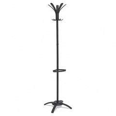 Alba - Coat Racks, Hooks & Shelving Type: Floor Rack Number of Hooks: 10 - Americas Industrial Supply