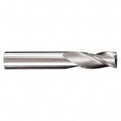 SGS - 1/2", 5/8" LOC, 1/2" Shank Diam, 4" OAL, 6 Flute, Solid Carbide Square End Mill - Single End, Ti-NAMITE-X Finish, Spiral Flute, 41° Helix, Centercutting, Right Hand Cut, Right Hand Flute, Series 51L - Americas Industrial Supply