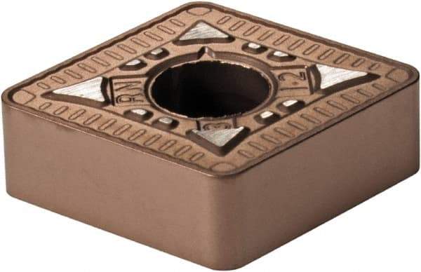 Kennametal - CNMG433 RN Grade KCP25B Carbide Turning Insert - TiCN/Al2O3/TiOCN Finish, 80° Diamond, 1/2" Inscr Circle, 3/16" Thick, 3/64" Corner Radius - Americas Industrial Supply