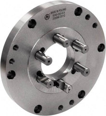 Bison - Adapter Back Plate for 16" Diam Self Centering Lathe Chucks - D1-6 Mount, 4.0551" Through Hole Diam, 15.748" OD, 0.1772" Flange Height, Cast Iron - Americas Industrial Supply