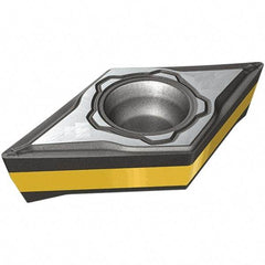 Iscar - DCMT13T508 PF Grade IC8150 Carbide Turning Insert - TiCN/Al2O3/TiN Finish, 55° Diamond, 11mm Inscr Circle, 0.2012 Thick, 1/32" Corner Radius - Americas Industrial Supply