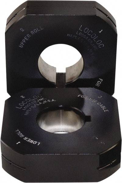 Loos & Co. - 3/32" Ball Terminal Roll Crimping Die - Metal/Black - Americas Industrial Supply