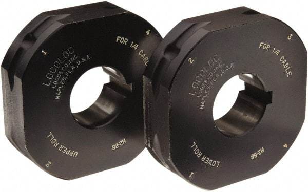 Loos & Co. - 1/8" Ball Terminal Roll Die - Metal/Black - Americas Industrial Supply