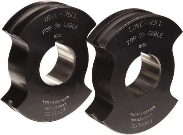 Loos & Co. - 5/16" Straight Shank Terminal Roll Crimping Die - Metal/Black - Americas Industrial Supply