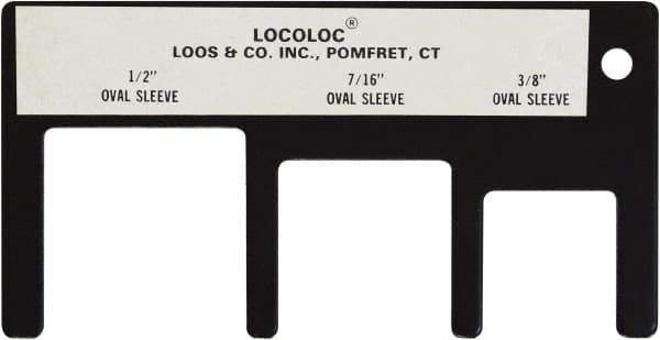 Loos & Co. - 3/8 to 1/2 Inch Range, Wire and Sheet Metal Gage - Use with Cable Sleeve Swaging - Americas Industrial Supply