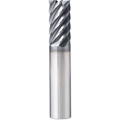 Supermill - Square End Mills; Mill Diameter (Inch): 5/8 ; Mill Diameter (Decimal Inch): 0.6250 ; Number of Flutes: 7 ; Length of Cut (Inch): 1-1/2 ; Length of Cut (Decimal Inch): 1.5000 ; Material: Solid Carbide - Exact Industrial Supply
