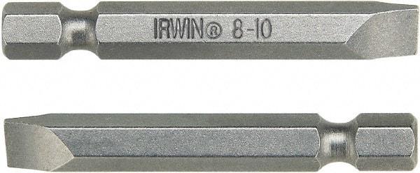 Irwin - 0.89mm Slotted Screwdriver Bit - 1/4" Hex Drive, 6" OAL - Americas Industrial Supply