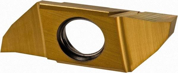 Iscar - SCIR22250 P IC1008 Grade, 0.0984" Cutting Width, Carbide Cutoff Insert - Neutral Lead Angle, 0.002" Cnr Rad, TiAlN/TiN Coated, Single End - Americas Industrial Supply