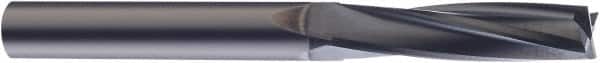 SGS - 12mm, 38mm LOC, 12mm Shank Diam, 89mm OAL, 4 Flute, Solid Carbide Square End Mill - Single End, Uncoated, Spiral Flute, Variable° Helix, Centercutting, Right Hand Cut, Right Hand Flute, Series 27M - Americas Industrial Supply