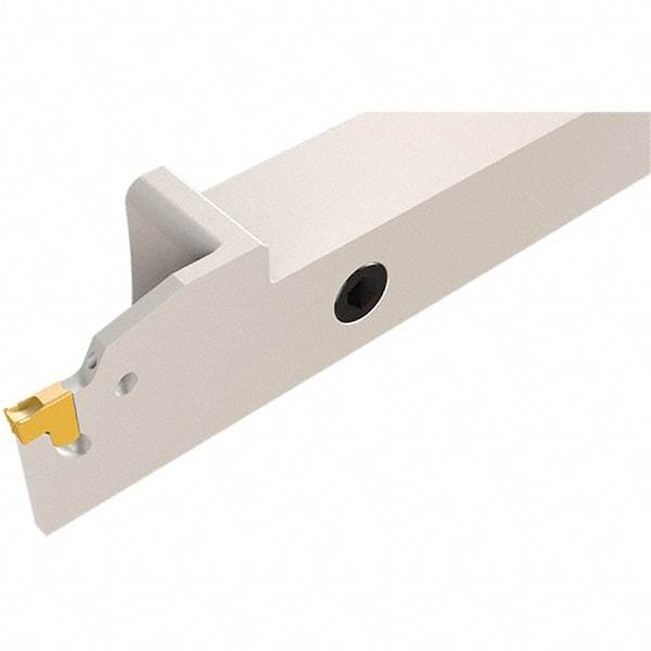 Iscar - External Thread, 1.1024" Max Depth of Cut, 3.7mm Min Groove Width, 150mm OAL, Right Hand Indexable Grooving Cutoff Toolholder - 25mm Shank Height x 25mm Shank Width, TAG Insert Style, TGT Toolholder Style, Series Tang-Grip - Americas Industrial Supply