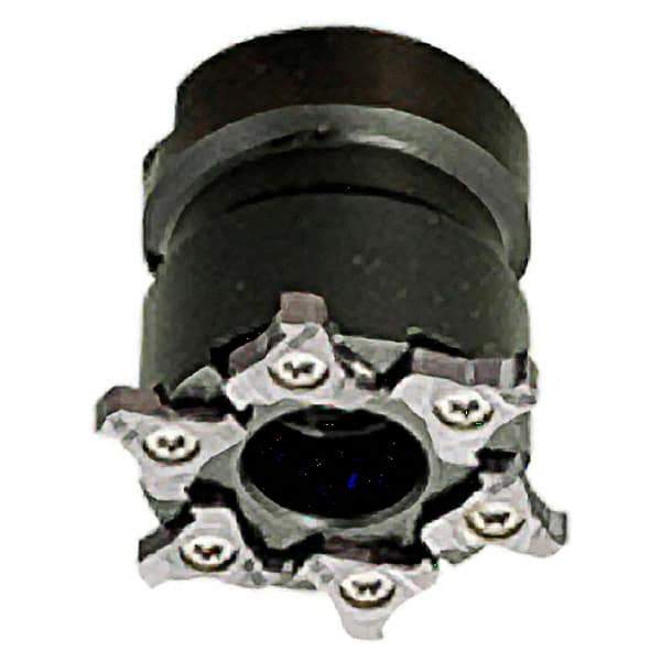 Iscar - Shell Mount B Connection, 0.157" Cutting Width, 63mm Cutter Diam, 22mm Hole Diam, 8 Tooth Indexable Slotting Cutter - TRIB-SM Toolholder, TRI Insert, Right Hand Cutting Direction - Americas Industrial Supply