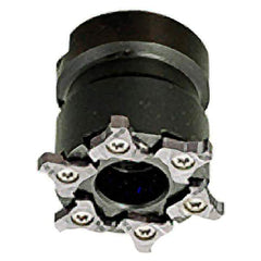 Iscar - Shell Mount B Connection, 0.0472" Cutting Width, 80mm Cutter Diam, 1-1/16" Hole Diam, 11 Tooth Indexable Slotting Cutter - TRIB-SM Toolholder, TRI Insert - Americas Industrial Supply