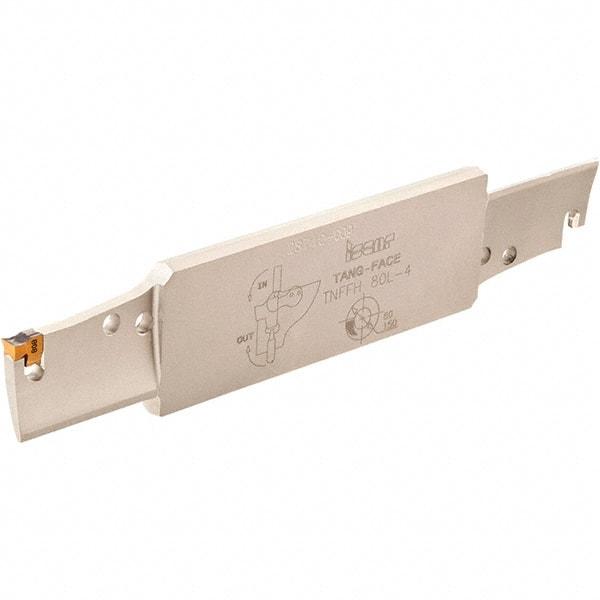 Iscar - 4" Groove Width, 27mm Max Depth of Cut, Right Hand Cut, TNFFA Indexable Grooving Blade - TNF-M Insert Style, Series TangFace - Americas Industrial Supply