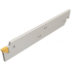 Iscar - 1.02" Blade Height, 0.98" Blade Width, 5.5118" OAL, Neutral Cut, Double End Indexable Cut-Off Blade - TGFH Blade, JetHPLine, Tang-Grip Series - Americas Industrial Supply
