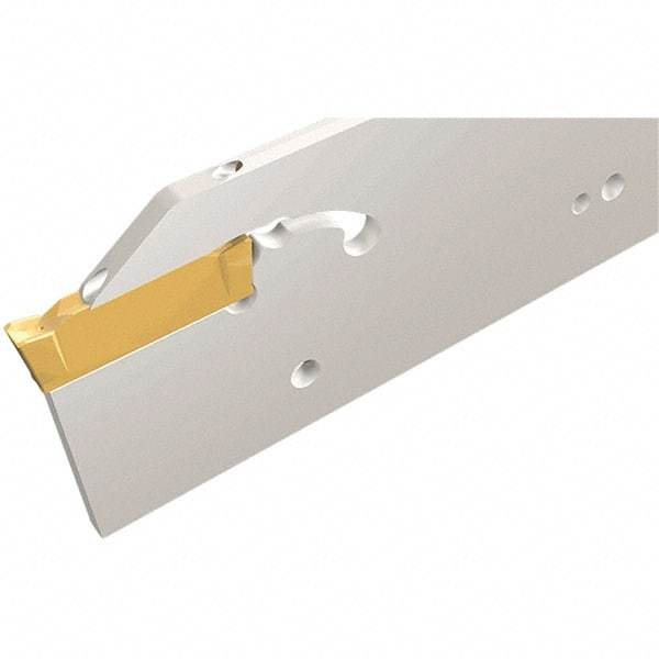 Iscar - External Thread, 150mm OAL, Left Hand Indexable Grooving Cutoff Toolholder - 20mm Shank Height x 20mm Shank Width, DGN Insert Style, DGT Toolholder Style, Series Do-Grip - Americas Industrial Supply