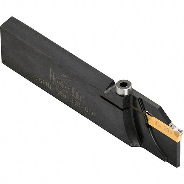 Iscar - 3 to 3.18mm Groove Width, Right Hand Cut, DGFHL Indexable Grooving Blade - DGN-P, DGN-UT/UA, DGN-WP, DGN-Z, DGN/DGNC/DGNM-C, DGN/DGNM-J/JS/JT, DGR/L-C, DGR/L-Z/ZS, DGRC/LC-C Insert Style, Series Do-Grip - Americas Industrial Supply