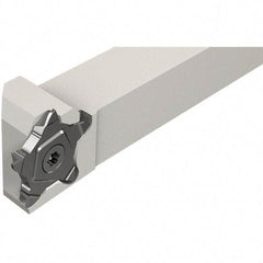 Iscar - External Thread, 0.8mm Min Groove Width, 120mm OAL, Right Hand Indexable Grooving Cutoff Toolholder - 20mm Shank Height x 20mm Shank Width, PENTA 24N Insert Style, PCH Toolholder Style, Series PentaCut - Americas Industrial Supply