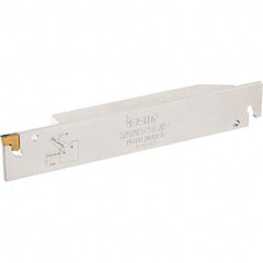 Iscar - External Thread, 0.146" Min Groove Width, 5.905" OAL, Right Hand Indexable Grooving Cutoff Toolholder - 1" Shank Height x 1" Shank Width, TAG Insert Style, TGT Toolholder Style, Series Tang-Grip - Americas Industrial Supply