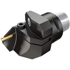 Iscar - DG.., GRIP Insert, 70mm Head Length, 5mm Min Groove Width, Modular Grooving Cutting Unit Head - Right Hand Cut, System Size C6, Through Coolant, Series CAMFIX, Heli-Grip - Americas Industrial Supply