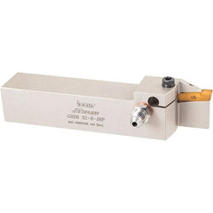 Iscar - External Thread, 0.4724" Max Depth of Cut, 135mm OAL, Left Hand Indexable Grooving Cutoff Toolholder - 25mm Shank Height x 25mm Shank Width, TAG Insert Style, TGBH Toolholder Style, Series Tang-Grip - Americas Industrial Supply