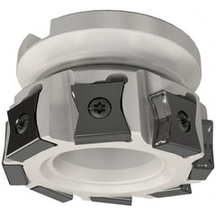 Iscar - 25 Inserts, 200mm Cut Diam, 60mm Arbor Diam, 14mm Max Depth of Cut, Indexable Square-Shoulder Face Mill - 0° Lead Angle, 63mm High, LN.. 1506.. Insert Compatibility, Series TangMill - Americas Industrial Supply