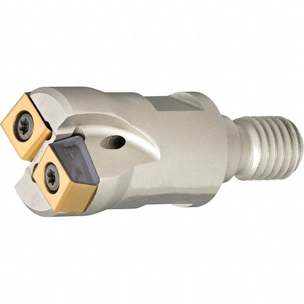 Iscar - 20mm Cut Diam, 2.5mm Max Depth of Cut, Indexable Plunge End Mill - M10 Modular Connection, HTP LNHT 0604 Insert Style, HTP-M-LN06 Toolholder Style, Through Coolant, Series FlexFit, TangPlunge - Americas Industrial Supply