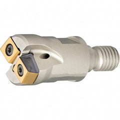 Iscar - 25.2mm Cut Diam, 2.5mm Max Depth of Cut, Indexable Plunge End Mill - M12 Modular Connection, HTP LNHT 0604 Insert Style, HTP-M-LN06 Toolholder Style, Through Coolant, Series FlexFit, TangPlunge - Americas Industrial Supply