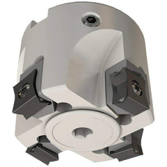 Iscar - 14 Inserts, 160mm Cut Diam, 40mm Arbor Diam, 5mm Max Depth of Cut, Indexable Square-Shoulder Face Mill - 0° Lead Angle, 63mm High, LN.. 1106.. Insert Compatibility, Through Coolant, Series AluTang - Americas Industrial Supply
