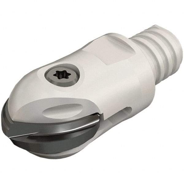 Iscar - 0.984" Cut Diam, 63mm OAL, Indexable Ball Nose End Mill - 1.811" Head Length, T15 Modular Connection, HCM-MM Toolholder, HBF-QF, HBR-QF, HCD-QF, HCR Insert - Americas Industrial Supply